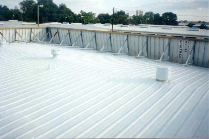 metal flat roof coatings dome cool energy