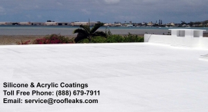 cool elastomeric roof silicone acrylic coating service