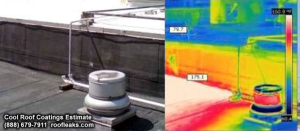 thermal imaging heat loss energy roof coatings