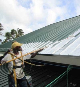 acrylic silicone metal roof restoration coating